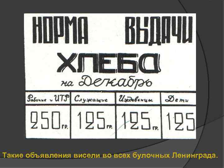Такие объявления висели во всех булочных Ленинграда. 