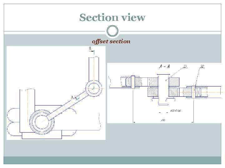 Section view offset section 