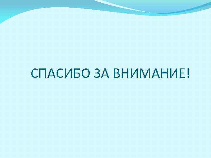 СПАСИБО ЗА ВНИМАНИЕ! 