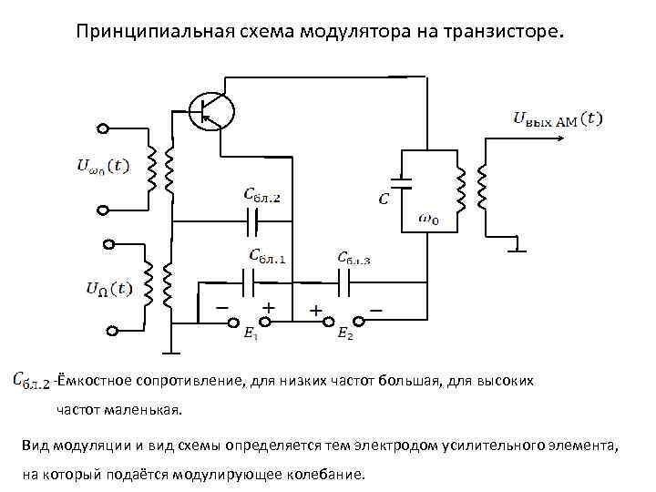 Частотный модулятор схема