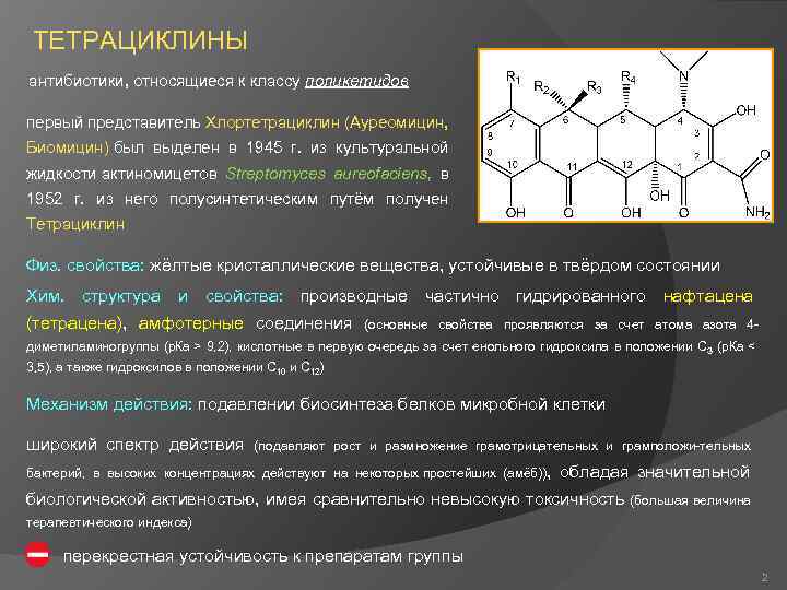 Тетрациклин антибиотик