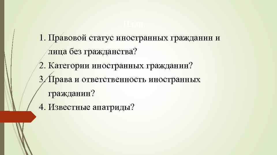 Обязанности иностранных граждан и лиц без гражданства