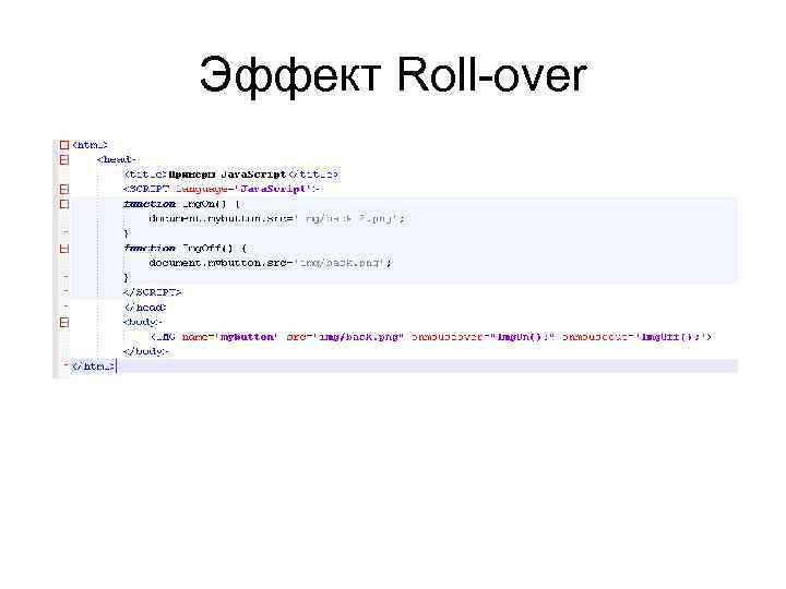 Эффект Roll-over 