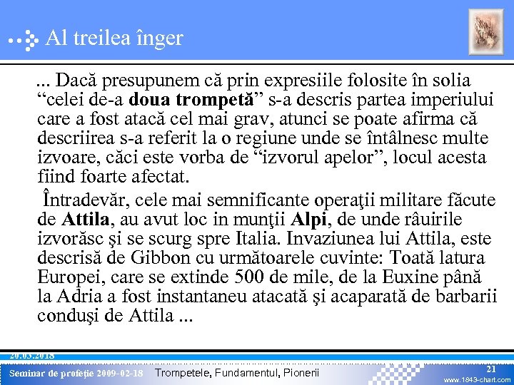 Al treilea înger. . . Dacă presupunem că prin expresiile folosite în solia “celei