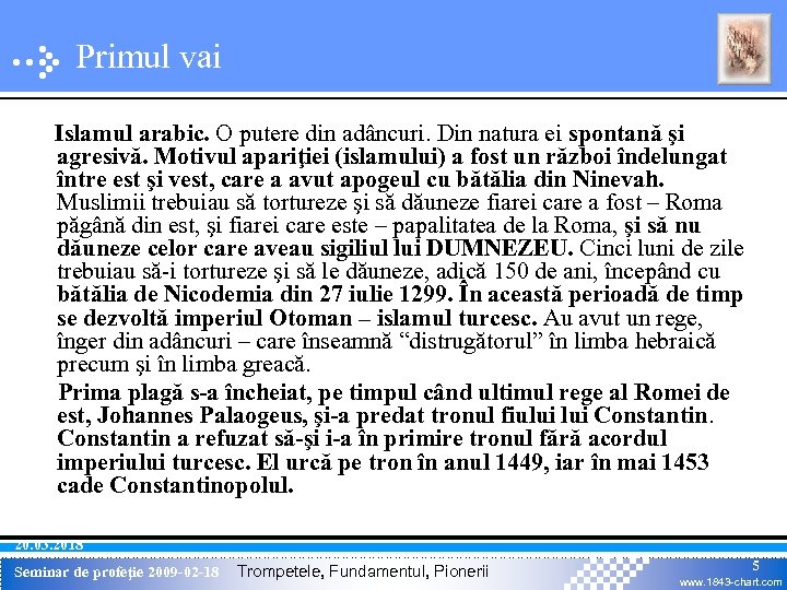Primul vai Islamul arabic. O putere din adâncuri. Din natura ei spontană şi agresivă.