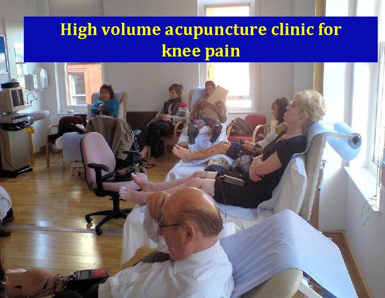 High volume acupuncture clinic for knee pain 