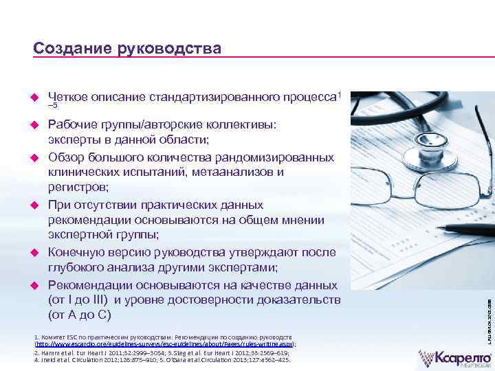 Создание руководства Четкое описание стандартизированного процесса 1 Рабочие группы/авторские коллективы: эксперты в данной области;