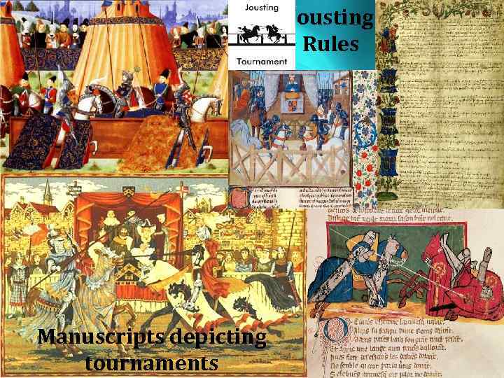 Jousting Rules Manuscripts depicting tournaments 