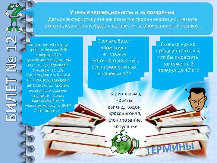 Ученые эволюционисты и их воззрения. БИЛЕТ № 12 Дать характеристику этапов развития теории эволюции.