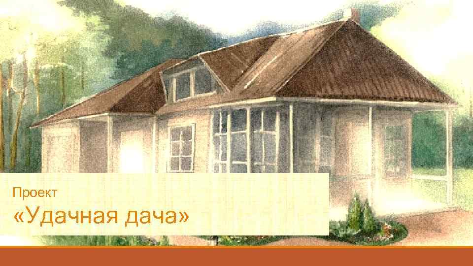 Проект «Удачная дача» 