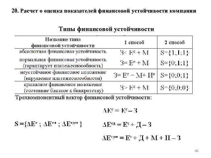 Показатель s