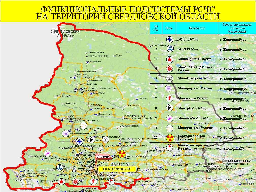 Функциональные подсистемы рсчс. РСЧС Свердловской области. Функциональные подсистемы РСЧС Свердловской области. ЧС В Свердловской области.