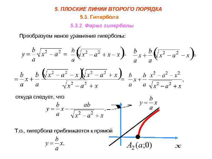 Линии второго порядка