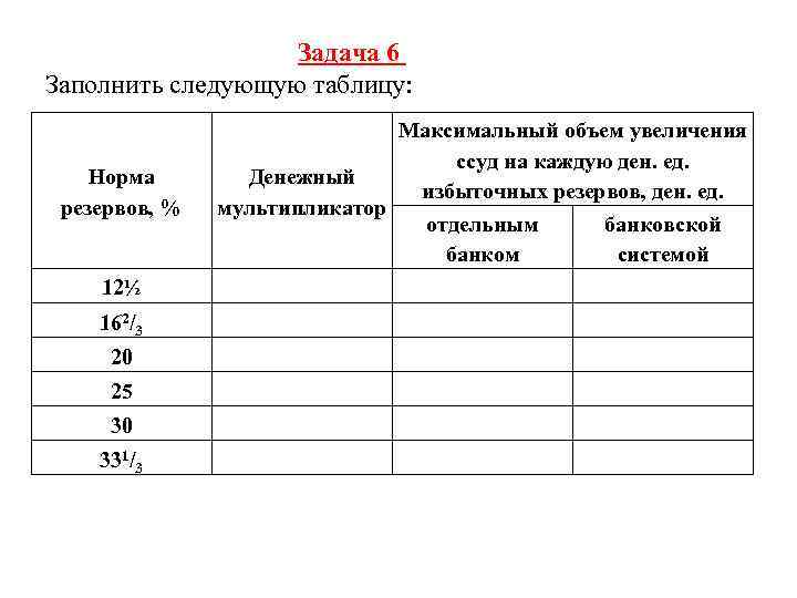 Заполнены следующий