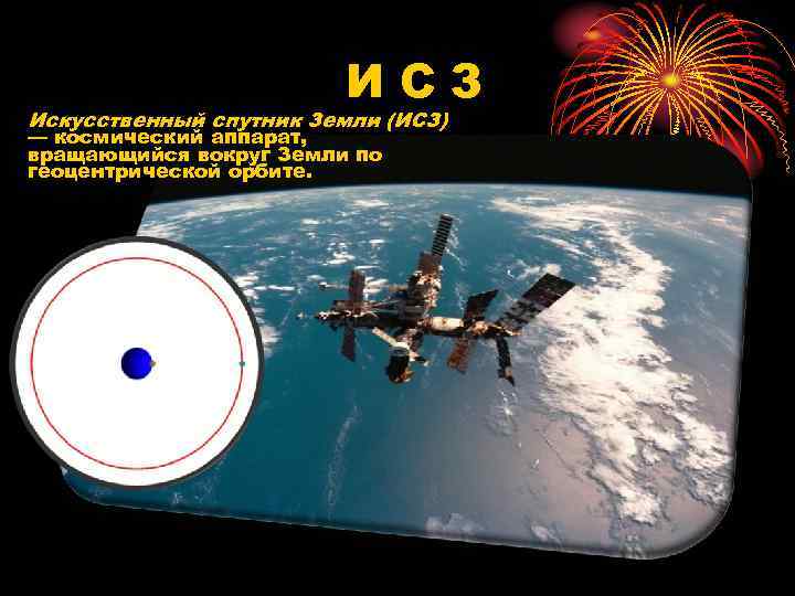 ИСЗ Искусственный спутник Земли (ИСЗ) — космический аппарат, вращающийся вокруг Земли по геоцентрической орбите.