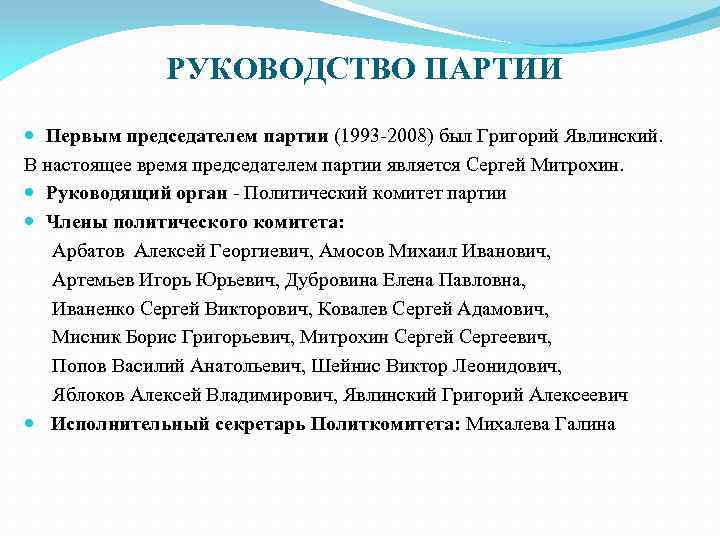 Руководство партией кпрф кто