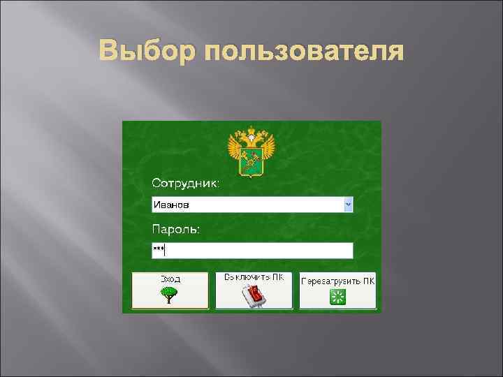 Выбор пользователя 