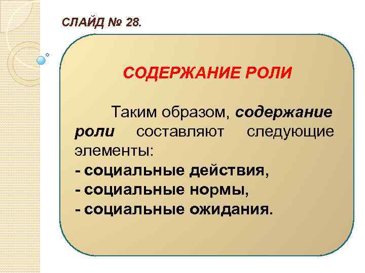 Содержание образ