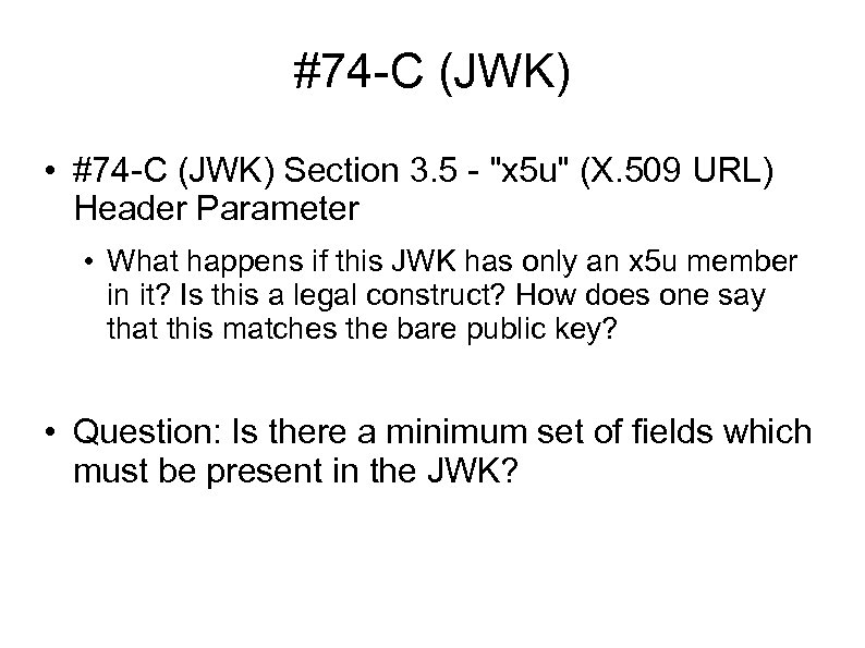 #74 -C (JWK) • #74 -C (JWK) Section 3. 5 - "x 5 u"