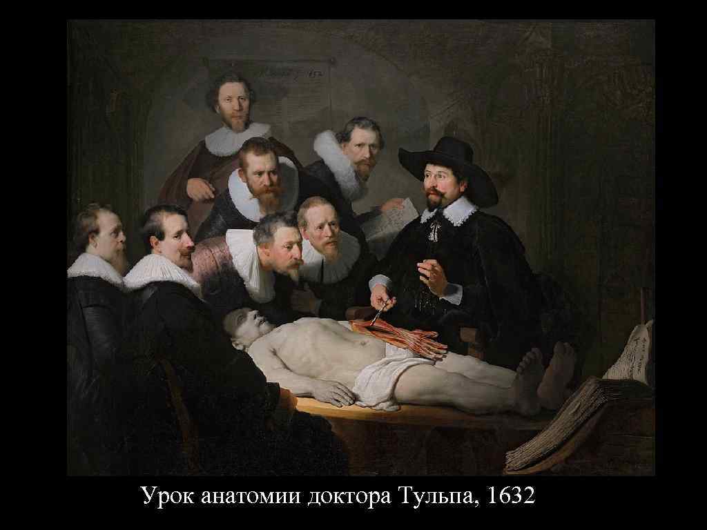 Урок анатомии доктора Тульпа, 1632 