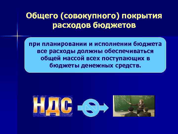 Общее совокупное покрытие расходов. Принцип общего (совокупного) покрытия расходов бюджетов.