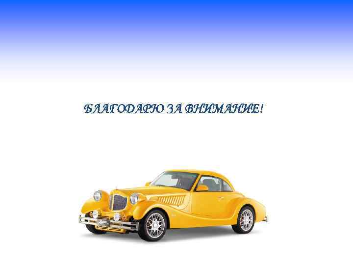 БЛАГОДАРЮ ЗА ВНИМАНИЕ! 