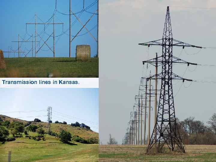Transmission lines in Kansas. 