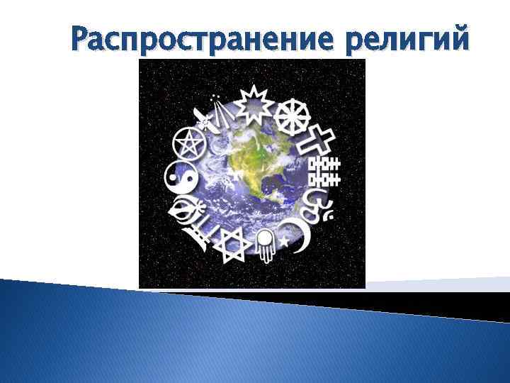 Распространение религий 