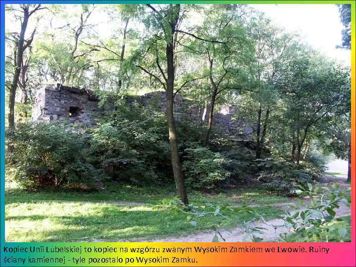 Kopiec Unii Lubelskiej to kopiec na wzgórzu zwanym Wysokim Zamkiem we Lwowie. Ruiny ściany