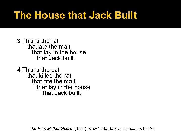 The House that Jack Built 3 This is the rat that ate the malt