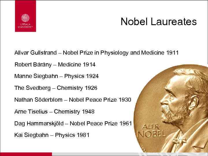 Nobel Laureates Allvar Gullstrand – Nobel Prize in Physiology and Medicine 1911 Robert Bárány