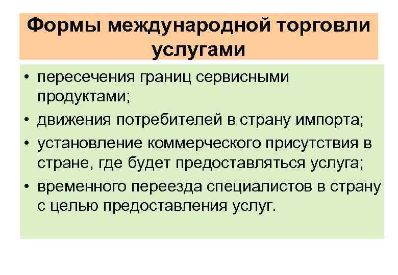 Политика международной торговли