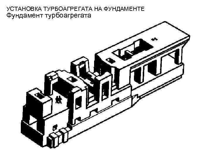 УСТАНОВКА ТУРБОАГРЕГАТА НА ФУНДАМЕНТЕ Фундамент турбоагрегата 