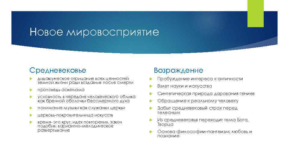 Новое мировосприятие Средневековье дидактическое отрицание всех ценностей земной жизни ради воздаяния после смерти проповедь
