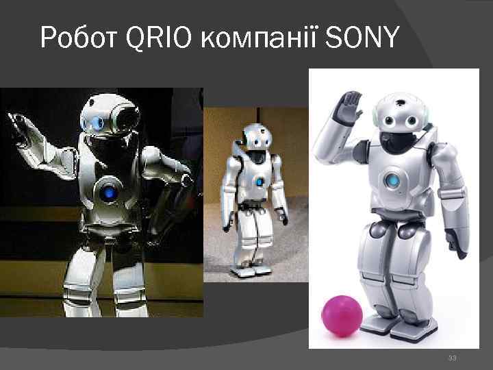 Робот QRIO компанії SONY 33 