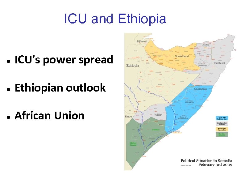 ICU and Ethiopia ICU's power spread Ethiopian outlook African Union 