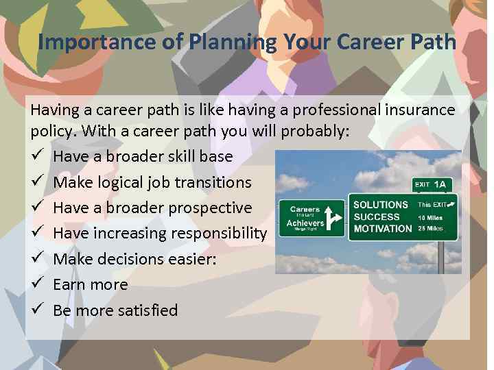 Importance of Planning Your Career Path Having a career path is like having a
