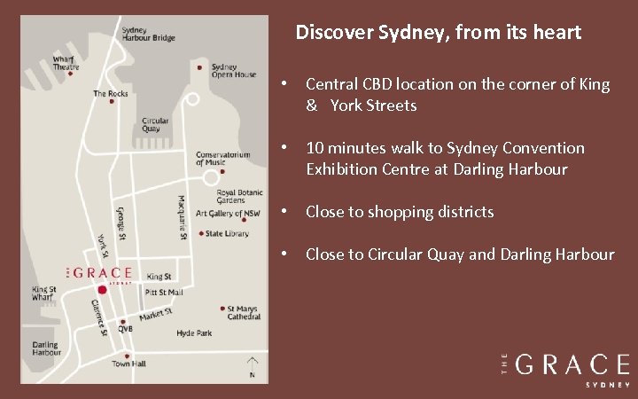 Discover Sydney, from its heart • Central CBD location on the corner of King
