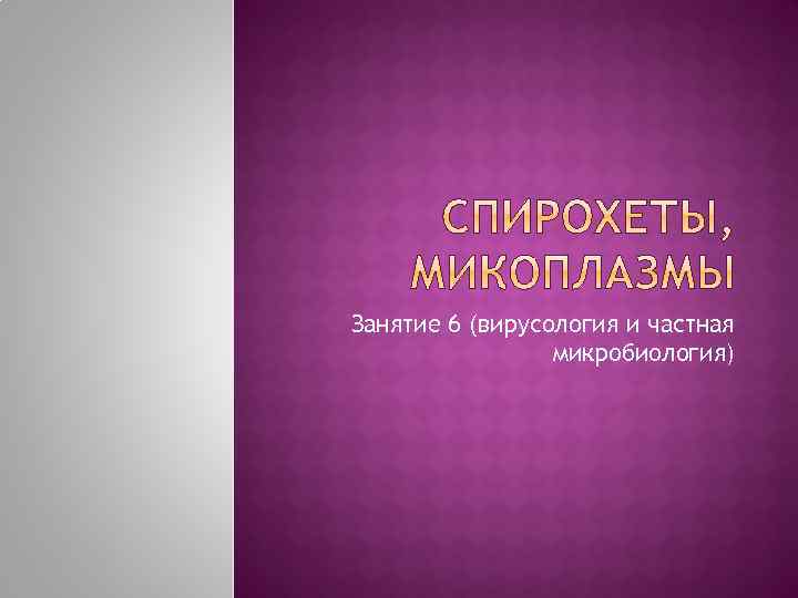 Занятие 6 (вирусология и частная микробиология) 