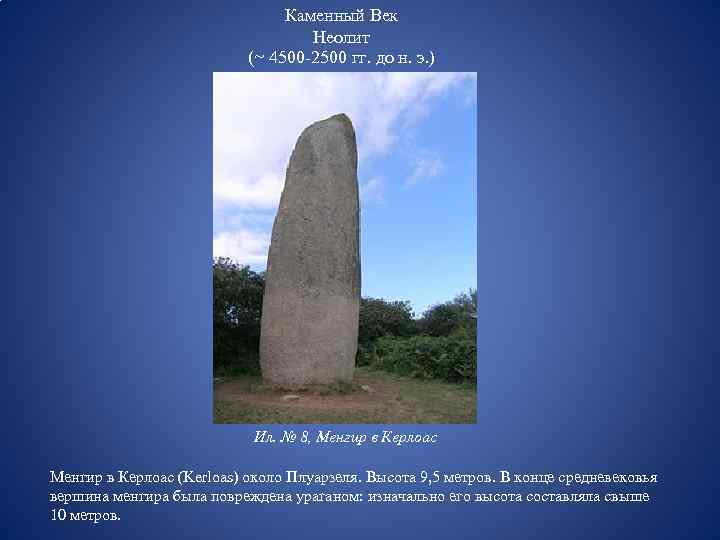 Каменный Век Неолит (~ 4500 -2500 гг. до н. э. ) Ил. № 8,