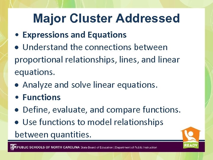 Explore Linear Patterns Adapted From PBS MATHLINE Mark