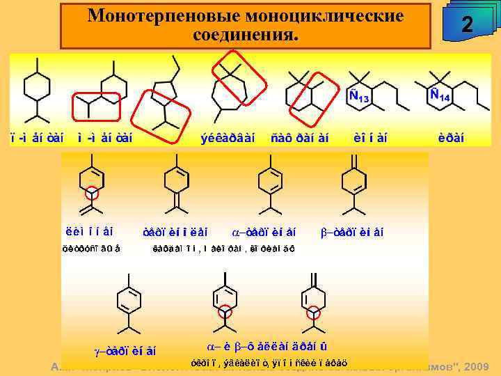 Монотерпеновые моноциклические соединения. 2 А. М. Чибиряев 