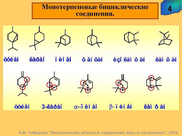 Монотерпеновые бициклические соединения. 4 А. М. Чибиряев 