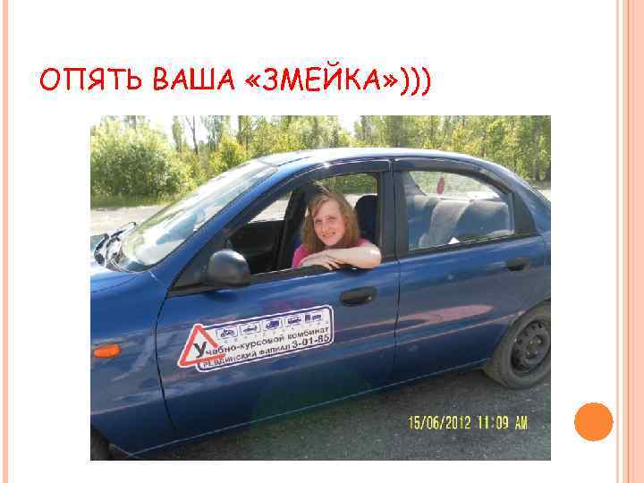 ОПЯТЬ ВАША «ЗМЕЙКА» ))) 