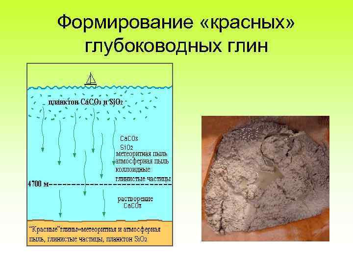 Формирование «красных» глубоководных глин 