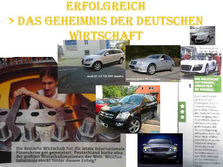 ERFOLGREICH > DAS GEHEIMNIS DER DEUTSCHEN WIRTSCHAFT 1 