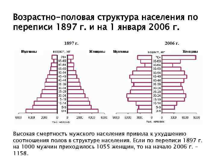 Половая структура населения египта