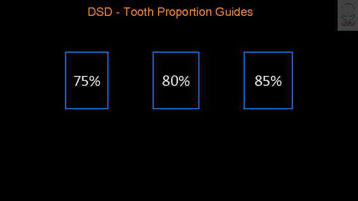 DSD - Tooth Proportion Guides 75% 80% 85% 