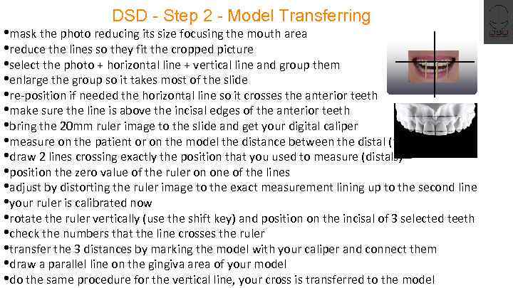 DSD - Step 2 - Model Transferring • mask the photo reducing its size