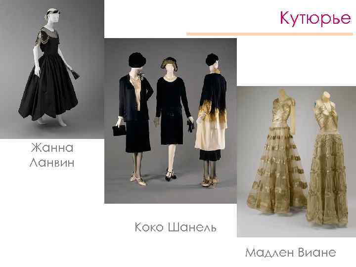 Кутюрье Жанна Ланвин Коко Шанель Мадлен Виане 